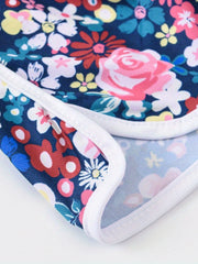 Girls Floral Print Drawstring Pants Summer Sport Shorts