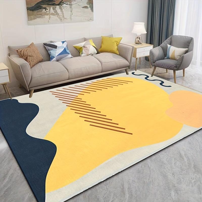 XL Modern Crystal Velvet Area Rug