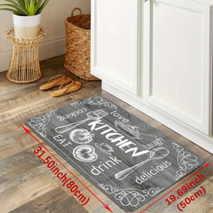 Soft Anti Fatigue Kitchen Rug Memory Foam Mat Non Slip Waterproof