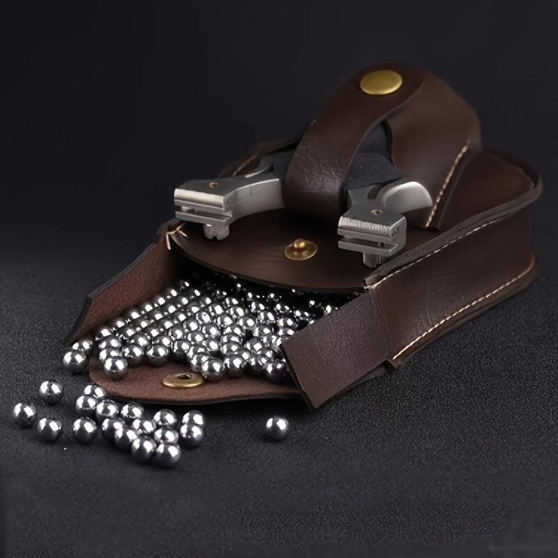 Leather Slingshot Bag Mini Magnets Pouch