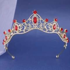 Silvery Crystal Tiara Crown Rhinestone Bridal Hair Accessories for Wedding