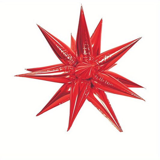 24pcs 66 04cm Explosive Star Foil Balloon Water Drop Cone Balloon