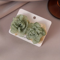 French Romantic Flower Earrings Niche Temperament Stud Jewelry