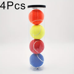 4pcs Colorful Tennis Balls High Elasticity Durable for Beginner Training