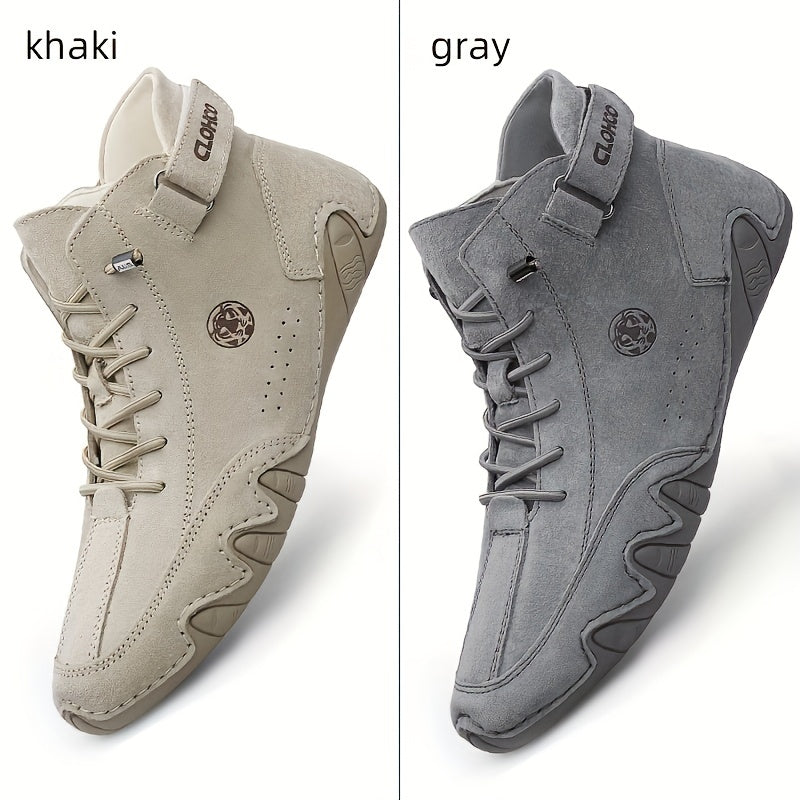 Men's Embossed Tiger Logo Lace-up Boots
