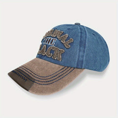Retro Washed Cloth Letter Embroidery Baseball Cap for Men