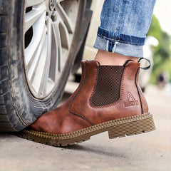Steel Toe Work Boots Wear-resistant Safety Shoes Industrial Construction