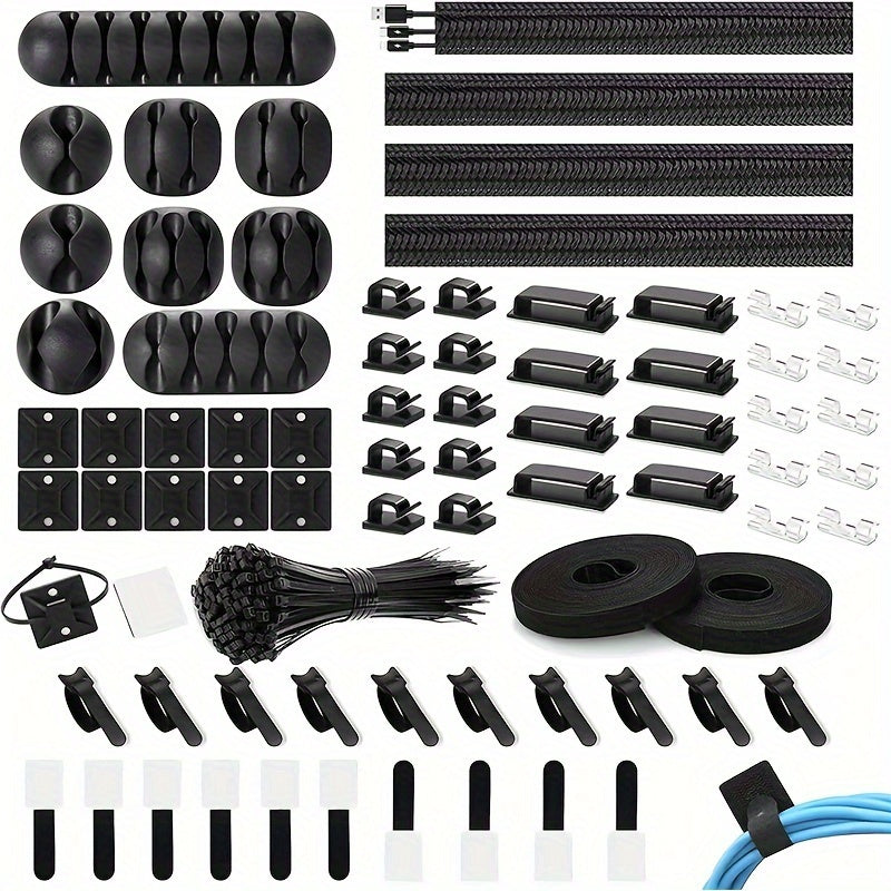 Silicone Cable Clip Management Sleeve Wire Organizer
