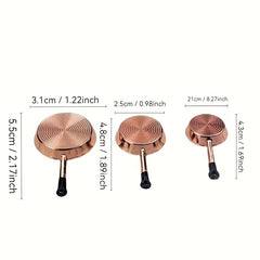 3-Piece Miniature Kitchen Pans for Dollhouse Play