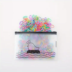 1000pcs Colorful High Elastic Hair Tie Hair Accessories For Girls