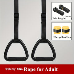 Adjustable Gymnastic Rings for Home Workouts