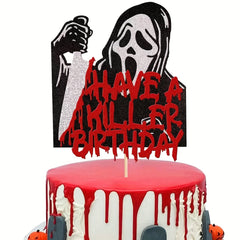 Halloween Cake Insert Horror Decoration