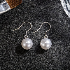 10pcs S925 Silver Faux Pearl Ear Hook Set For Girls