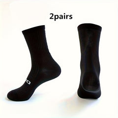 Men's Mid Crew Sport Socks - 2 Pairs