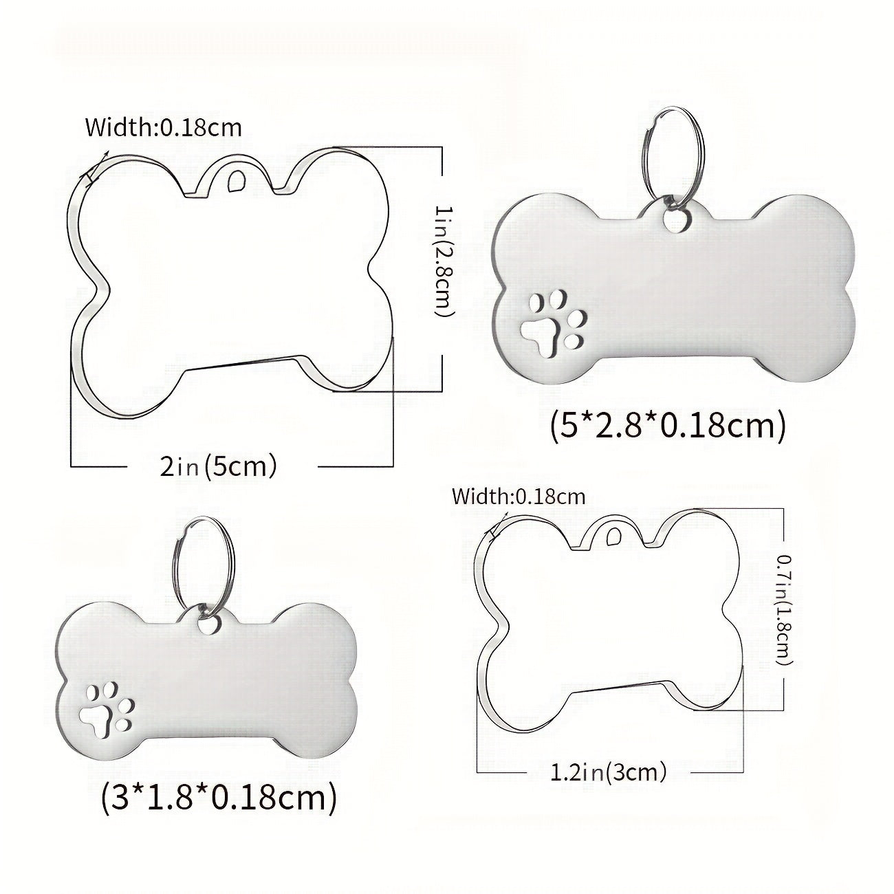 Engraved Dog Tag with Name and Phone - Custom Pet ID