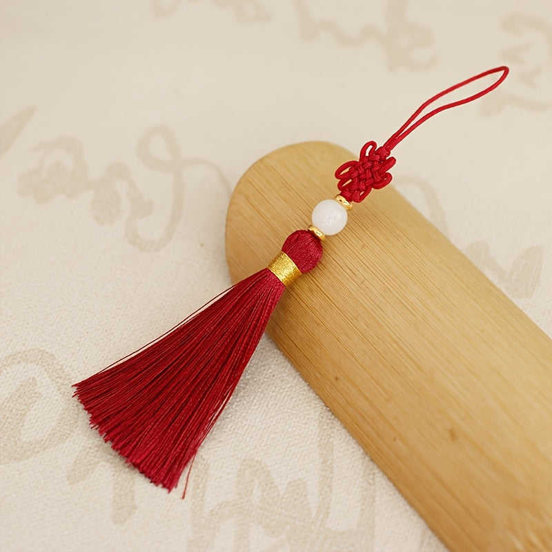 10pcs Chinese Knot Tassel Pendant Bookmark U Plate Ear Sachet Random