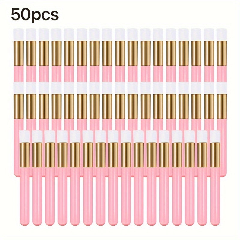 50pcs Eyelash Cleaning Brush Lash Shampoo Brush For Eyelash Extensions