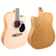 41 inch Basswood Acoustic Guitar Matte Paint Fully Enclosed Handle