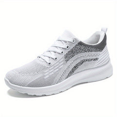 Thick Sole Mesh Running Shoes Lightweight Breathable Non Slip Casual Wear