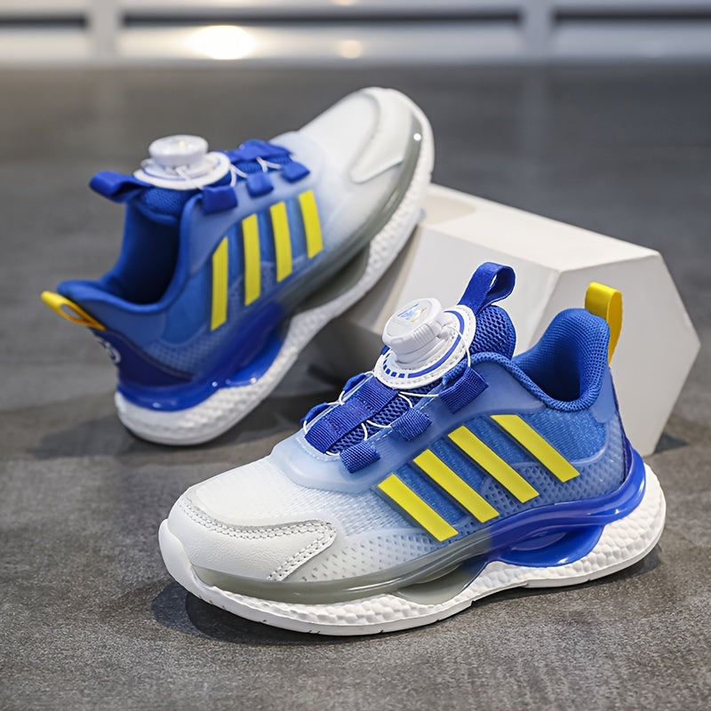 Boys' Basketball Shoes Rotating Buckle Non Slip Sneakers