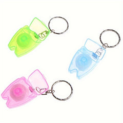 Portable Dental Floss Teeth Cleaning Keychain 15M 49 21Ft Outdoor Camping Travel