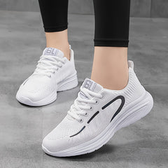 Breathable Lightweight Running Shoes Mesh Casual Lace up Jogging Walking Sneaker