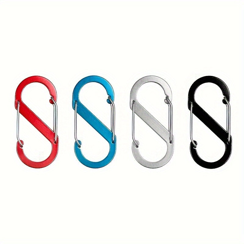 S Type Hanging Keychain Buckle Metal Lock Carabiner Outdoor Camping