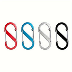 S Type Hanging Keychain Buckle Metal Lock Carabiner Outdoor Camping