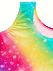 Girls Unicorn Print Ballet Leotard for Gymnastics - Comfy & Stretchy
