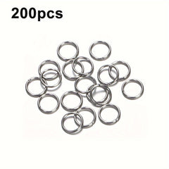 200pcs Stainless Steel Jump Rings for DIY Jewelry Making
