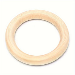 Natural Wood Circles Beads Wooden Ring for DIY Jewelry Making Crafts