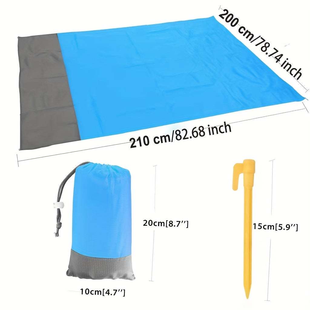 Large Waterproof Beach Blanket 82x198 cm | Sandproof Picnic Blanket