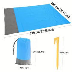 Large Waterproof Beach Blanket 82x198 cm | Sandproof Picnic Blanket