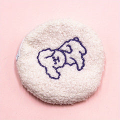 Fuzzy Plush Bag Coin Purse Wallet Earphone Data Cable Storage Key Bag