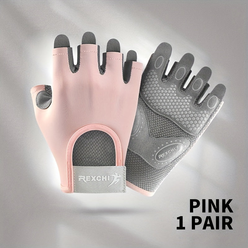 Breathable Half Finger Fitness Gloves for Men & Women