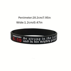 Christian Bible Bracelet Stretch Silicone Wristband