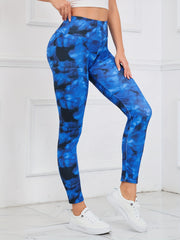 Tie Dye Yoga Workout Pants Stretch Running Leggings