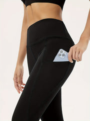 Women's High Waisted Leggings with Pockets Tummy Control