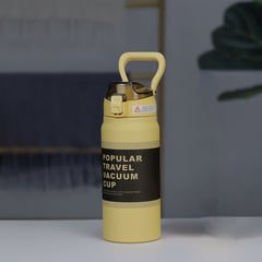 720ml Stainless Steel Vacuum Cup Large Capacity Portable Straw Cup