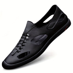 Men's Hollow Out Loafer Shoes Non-Slip Slip On Shoes Spring And Summer