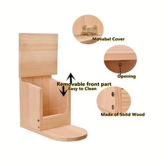 Hanging Squirrel Picnic Table Feeder Wooden Squirrel Feeder Box