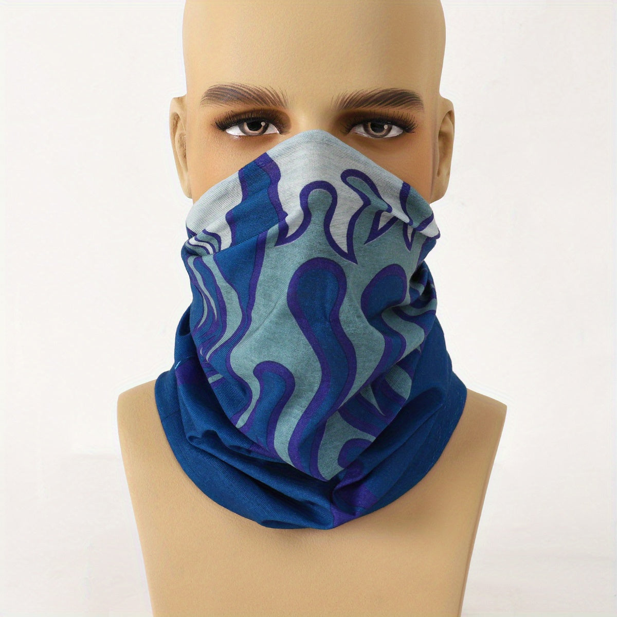 Men's Print Cycling Headscarf - Multifunctional