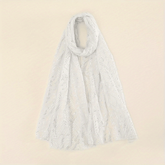 Hot Stamping Shawl Thin Breathable Scarf Retro Solid Travel Casual Hijab
