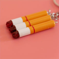 Creative Cigarette Keychain Tobacco Car Pendant