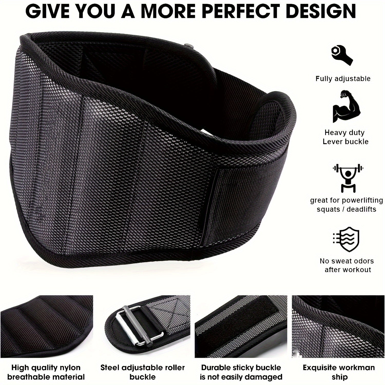 Fitness Training Belt Weightlifting Belt Squat Belt Anaerobic Exercise Belt