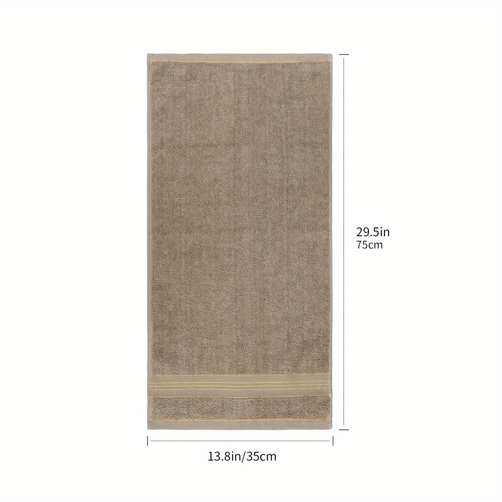Embroidered Towel Set, Absorbent & Quick Dry, 13.8x29.5in