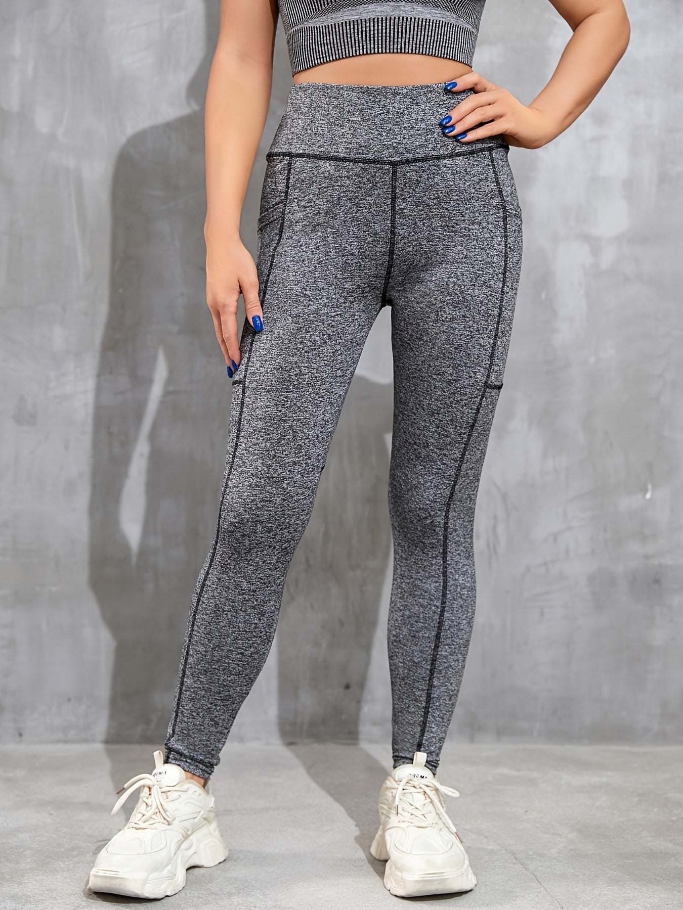 High Waist Yoga Leggings with Pockets Slimming Activewear