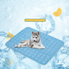 1pc Pet Ice Mat Ice Silk Mat Small Animal Mat Random