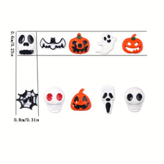 5pcs Halloween 3D Nail Charms Alloy For Acrylic Nails