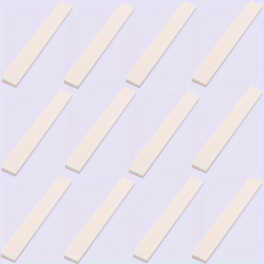 12pcs Building Block Set 1x8 Low Wall Flat Bricks for DIY Farm Garden